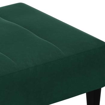 Fußhocker Dunkelgrün 77x55x31 cm Samt