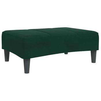 Fußhocker Dunkelgrün 77x55x31 cm Samt