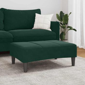 Fußhocker Dunkelgrün 77x55x31 cm Samt