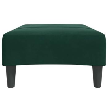 Fußhocker Dunkelgrün 77x55x31 cm Samt