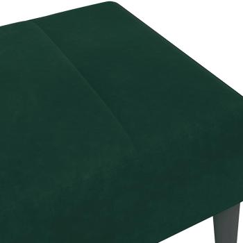 Fußhocker Dunkelgrün 77x55x31 cm Samt