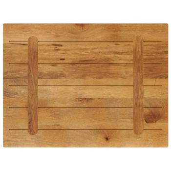 Tischplatte 80x50x2,5 cm Rechteckig Massivholz Mango