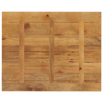 Tischplatte 100x80x2,5 cm Rechteckig Massivholz Mango