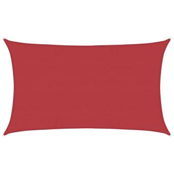 Sonnensegel 160 g/m² Rot 5x8 m HDPE