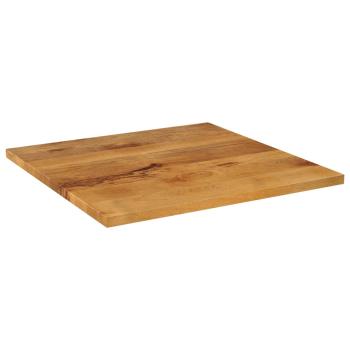Tischplatte 80x80x2,5 cm Quadratisch Massivholz Mango