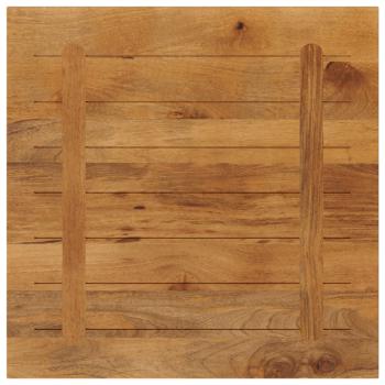 Tischplatte 80x80x2,5 cm Quadratisch Massivholz Mango