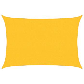 Sonnensegel 160 g/m² Gelb 2,5x3,5 m HDPE