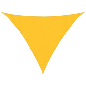 Sonnensegel 160 g/m² Gelb 3,5x3,5x4,9 m HDPE