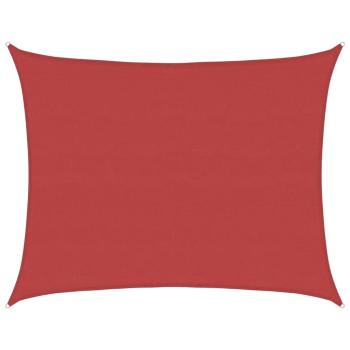Sonnensegel 160 g/m² Rot 6x7 m HDPE