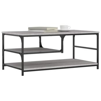 Couchtisch Grau Sonoma 90x49x40 cm Holzwerkstoff