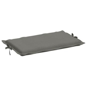 Sonnenliegen-Auflage Melange Dunkelgrau 186x58x4 cm Stoff