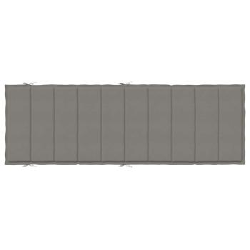 Sonnenliegen-Auflage Melange Dunkelgrau 186x58x4 cm Stoff