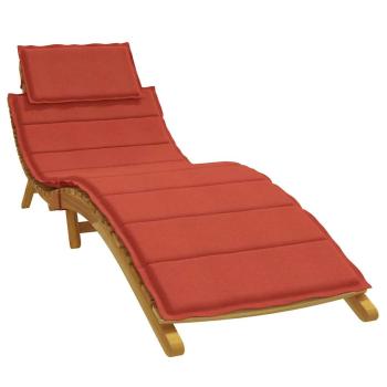 ARDEBO.de - Sonnenliegen-Auflage Melange Rot 186x58x4 cm Stoff