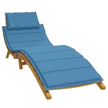 ARDEBO.de - Sonnenliegen-Auflage Melange Blau 186x58x4 cm Stoff