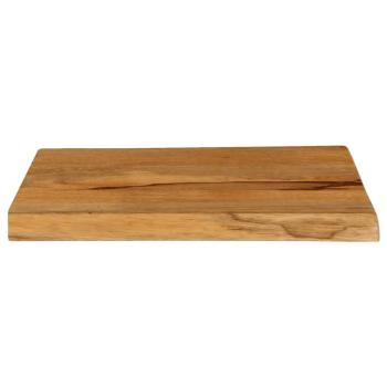 Tischplatte mit Baumkante 50x40x3,8 cm Massivholz Mango