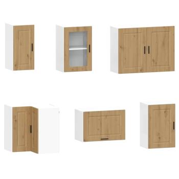 11-tlg. K?chenschrank-Set Porto Artisan-Eiche Holzwerkstoff