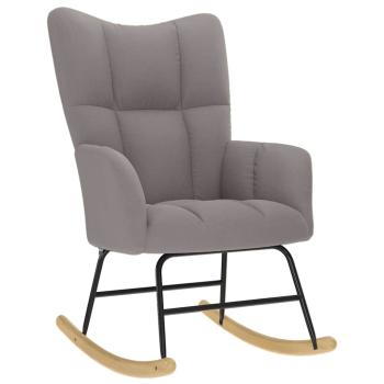 ARDEBO.de - Schaukelstuhl Taupe Stoff
