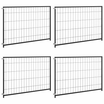 ARDEBO.de - Tierkäfig ohne Tür Schwarz 300 x 100 x 70 cm Stahl