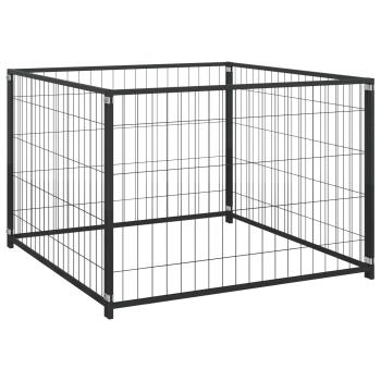 Tierkäfig ohne Tür Schwarz 300 x 100 x 70 cm Stahl