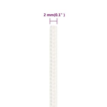 Bootsseil Weiß 2 mm 50 m Polypropylen