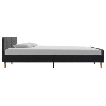 Bettgestell Dunkelgrau Sackleinen 180x200 cm