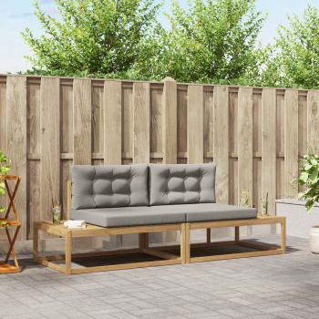 ARDEBO.de - Outdoor-Sofagarnitur Polyester Weiß