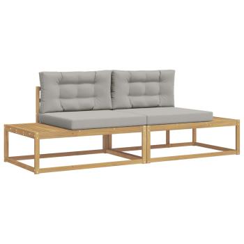 Outdoor-Sofagarnitur Polyester Weiß