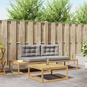 ARDEBO.de - Outdoor-Sofagarnitur Polyester Weiß