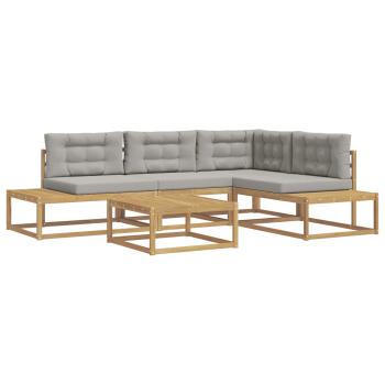 Outdoor-Sofagarnitur 5 stk. Weiß Polyester