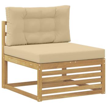 5 stk. Outdoor-Sofagarnitur Polyester Weiß