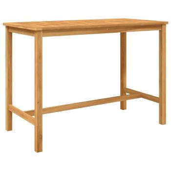 Outdoor Bar Set 5 stk. Natur Massivholz Teak