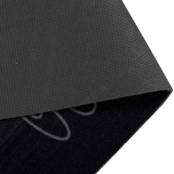 Küchen Teppich Besteck Schwarz 300 x 60 cm Samt