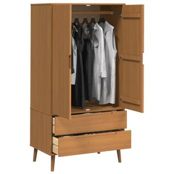 Kleiderschrank MOLDE Karamell 90 x 55 x 175 cm