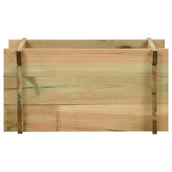 Garten Hochbeet Grün 80 x 80 x 32 cm Massives Kiefernholz
