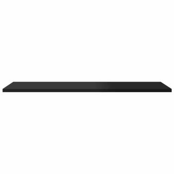 Bücherregal-Bretter 8 Stk. Hochglanz-Schwarz 80x30x1,5 cm