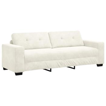 Sofa Set 3 Stk. Creme Samt