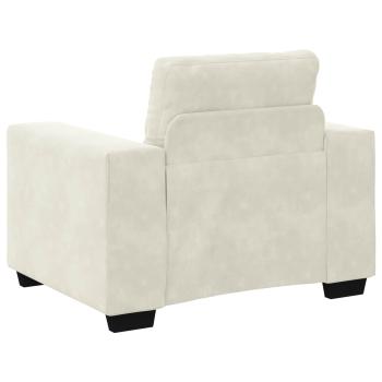 Sofa Set 3 Stk. Creme Samt