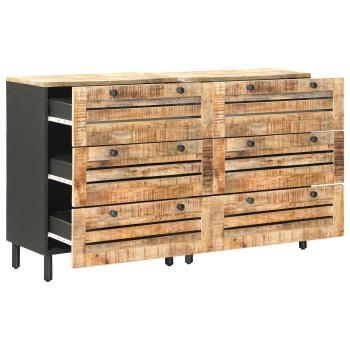 Stauraumschränke 2 Stk. 120 x 33 x 75 cm Massivholz Mango
