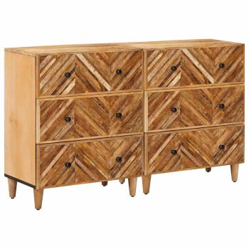 ARDEBO.de - Stauraumschränke 2 stk. 60 x 33,5 x 75 cm Massivholz Mango