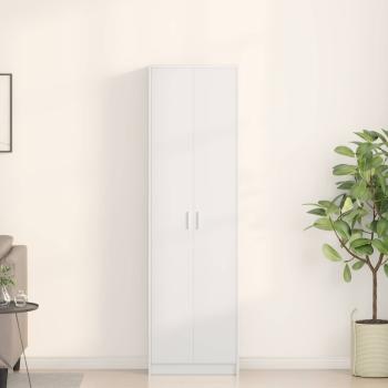 ARDEBO.de - Kleiderschrank Weiß 55 x 25 x 189 cm Holzwerkstoff