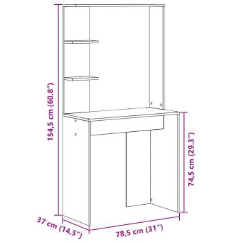 Schreibtisch 2 pcs Weiß