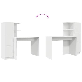Schreibtisch 2 pcs Weiß