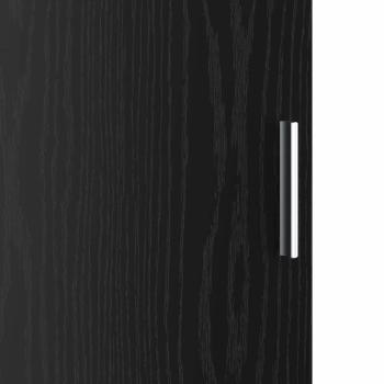 Schreibtisch 2 pcs Schwarz Eichen-Optik