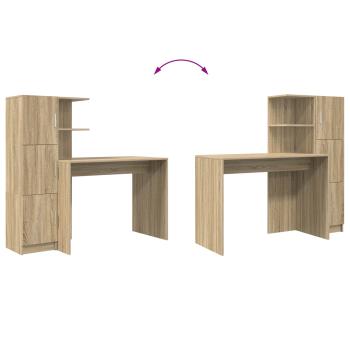 Schreibtisch 2 pcs Sonoma-Eiche