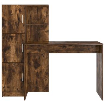 Schreibtisch 2 pcs Geräucherte Eiche