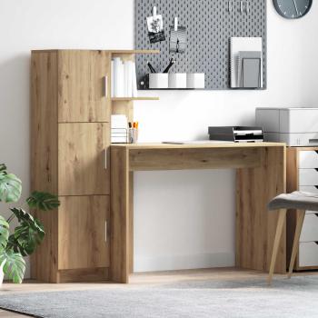 ARDEBO.de - Schreibtisch Artisan-Eiche 133,5 x 50 x 124 cm 2 Stk.