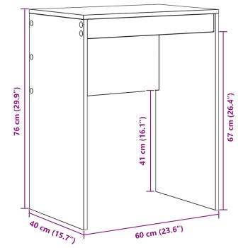 Schreibtisch mit Schubladen mit Regal mit Speicher 2 pcs Weiß