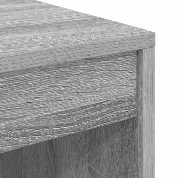 Schreibtisch mit Schubladen mit Regal 2 pcs Graues Sonoma