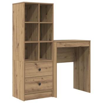 Schreibtisch Artisan-Eiche 105,5 x 34 x 127 cm 2 Stk.