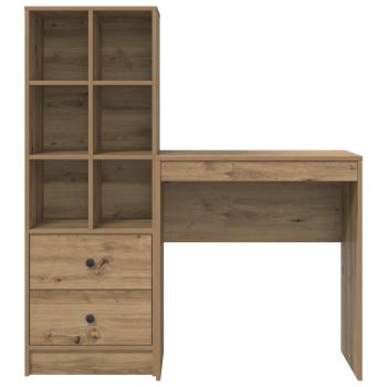 Schreibtisch Artisan-Eiche 115,5 x 40 x 127 cm 2 Stk.